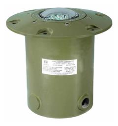 PRL-97704-2C-G-EX-PLB LED 220V Green Semi-flush CAP 437; Cl.I Div.2 (Zone 2)